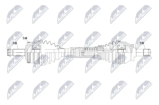 Antriebswelle Vorderachse links NTY NPW-LR-056 Bild Antriebswelle Vorderachse links NTY NPW-LR-056
