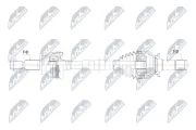 Antriebswelle Hinterachse links NTY NPW-LR-059