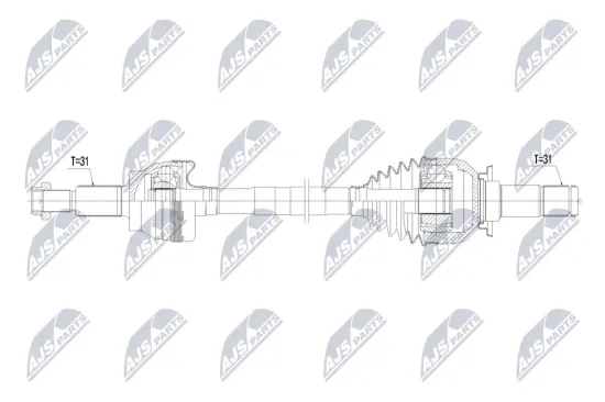 Antriebswelle Hinterachse links NTY NPW-LR-059 Bild Antriebswelle Hinterachse links NTY NPW-LR-059