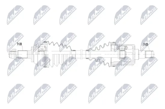 Antriebswelle Vorderachse rechts NTY NPW-LR-062 Bild Antriebswelle Vorderachse rechts NTY NPW-LR-062
