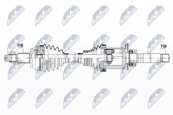 Antriebswelle Vorderachse links NTY NPW-MA-003 Bild Antriebswelle Vorderachse links NTY NPW-MA-003