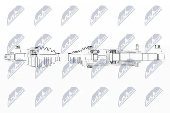 Antriebswelle Vorderachse links NTY NPW-MA-008 Bild Antriebswelle Vorderachse links NTY NPW-MA-008