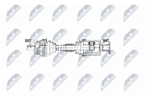 Antriebswelle Vorderachse links NTY NPW-ME-022 Bild Antriebswelle Vorderachse links NTY NPW-ME-022