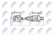 Antriebswelle Vorderachse links NTY NPW-ME-026