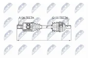 Antriebswelle Vorderachse links NTY NPW-ME-035