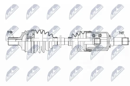 Antriebswelle Vorderachse rechts Vorderachse Vorderachse NTY NPW-ME-038 Bild Antriebswelle Vorderachse rechts Vorderachse Vorderachse NTY NPW-ME-038