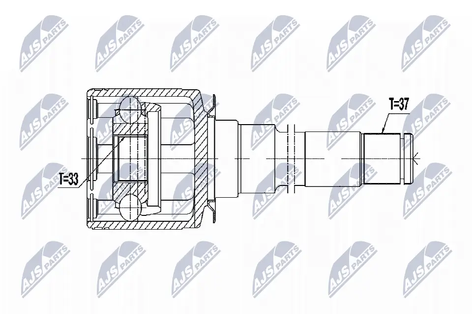 Gelenksatz, Antriebswelle Vorderachse rechts NTY NPW-ME-054