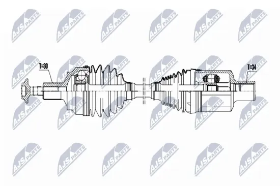 Antriebswelle Vorderachse links NTY NPW-ME-060 Bild Antriebswelle Vorderachse links NTY NPW-ME-060