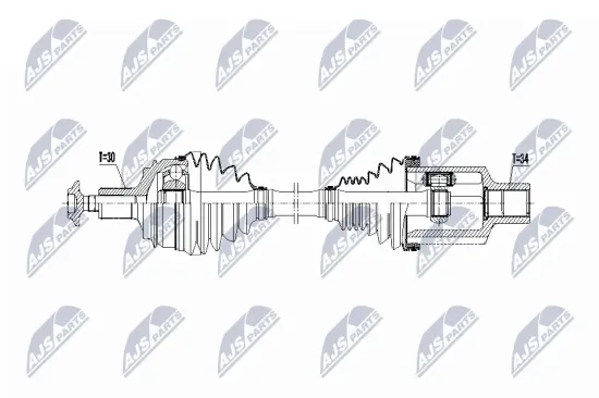 Antriebswelle Vorderachse links NTY NPW-ME-070 Bild Antriebswelle Vorderachse links NTY NPW-ME-070