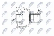 Gelenksatz, Antriebswelle Vorderachse links NTY NPW-ME-082