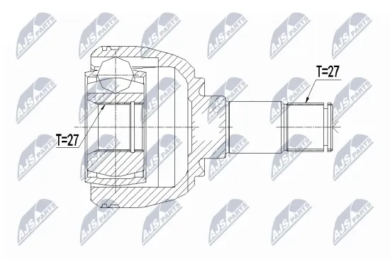 Gelenksatz, Antriebswelle Vorderachse links NTY NPW-ME-085 Bild Gelenksatz, Antriebswelle Vorderachse links NTY NPW-ME-085