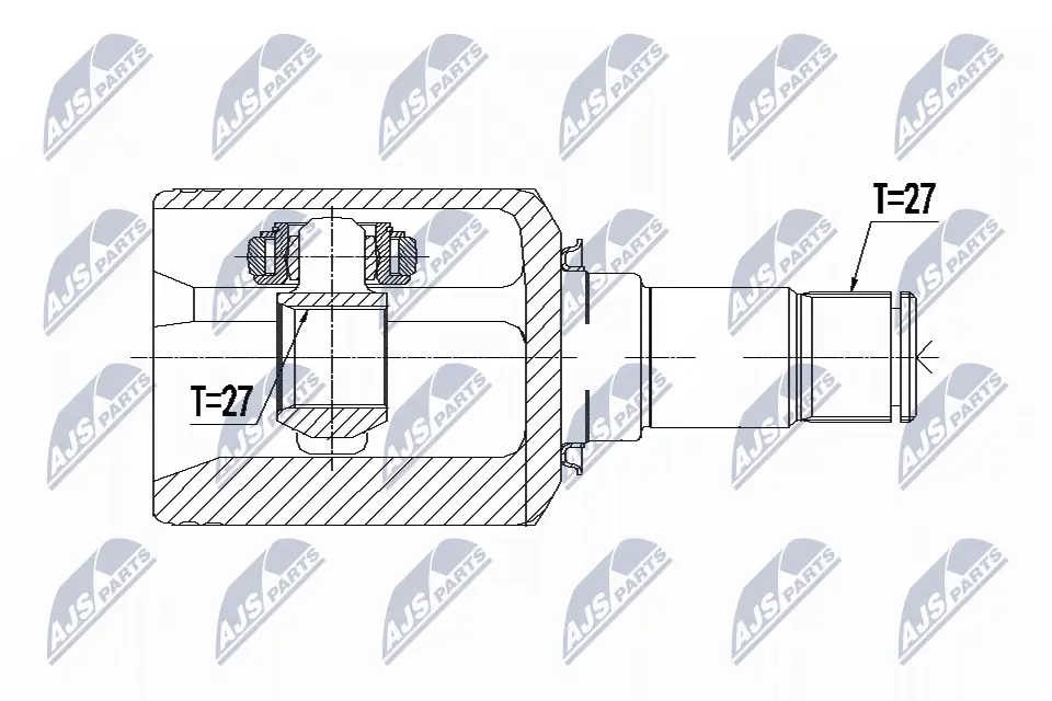 Gelenksatz, Antriebswelle Vorderachse rechts NTY NPW-ME-092