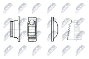 Gelenksatz, Antriebswelle beidseitig Vorderachse NTY NPW-ME-097
