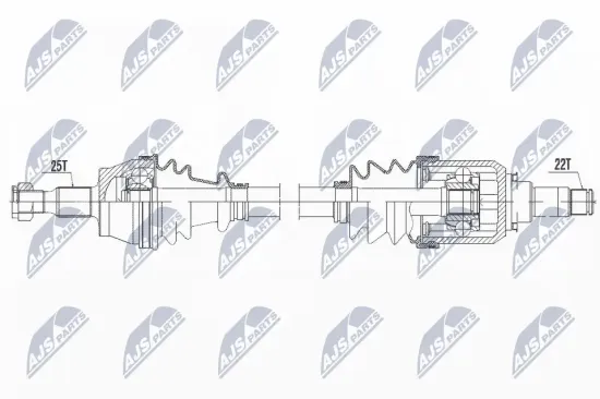 Antriebswelle Vorderachse links NTY NPW-ME-106 Bild Antriebswelle Vorderachse links NTY NPW-ME-106