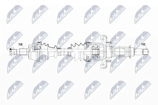 Antriebswelle Vorderachse rechts NTY NPW-ME-108 Bild Antriebswelle Vorderachse rechts NTY NPW-ME-108