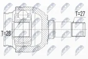 Antriebswelle Vorderachse links NTY NPW-ME-117