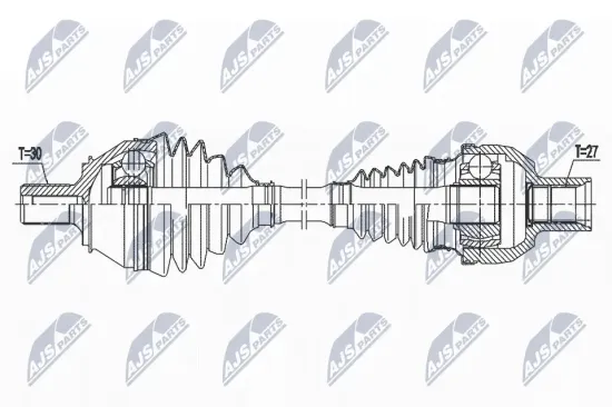 Antriebswelle Hinterachse links NTY NPW-CH-166 Bild Antriebswelle Hinterachse links NTY NPW-CH-166