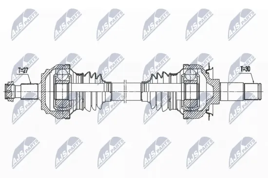 Antriebswelle Hinterachse NTY NPW-ME-160 Bild Antriebswelle Hinterachse NTY NPW-ME-160