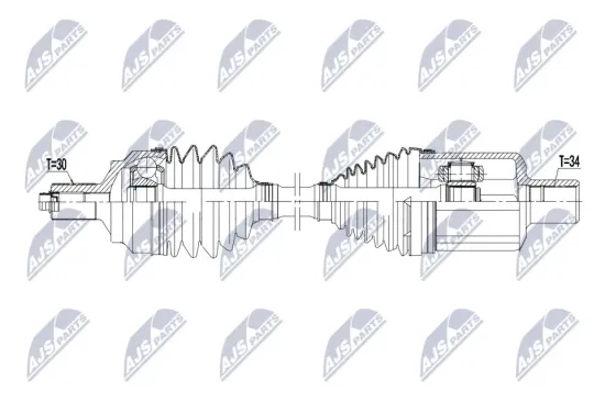Antriebswelle Vorderachse links NTY NPW-ME-182 Bild Antriebswelle Vorderachse links NTY NPW-ME-182