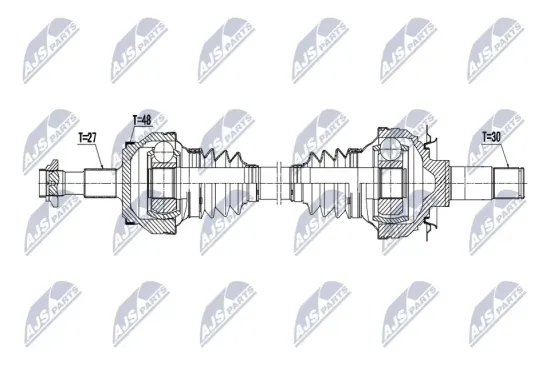 Antriebswelle Hinterachse links Hinterachse rechts NTY NPW-ME-199 Bild Antriebswelle Hinterachse links Hinterachse rechts NTY NPW-ME-199