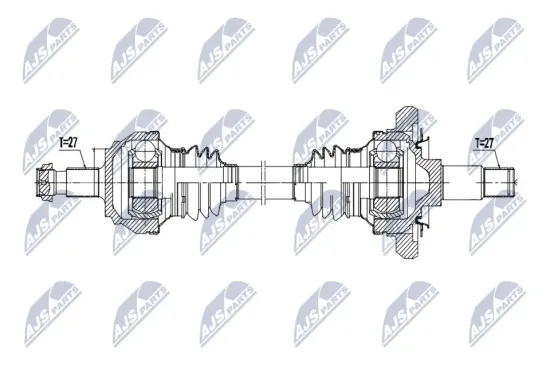 Antriebswelle Hinterachse links NTY NPW-ME-210 Bild Antriebswelle Hinterachse links NTY NPW-ME-210