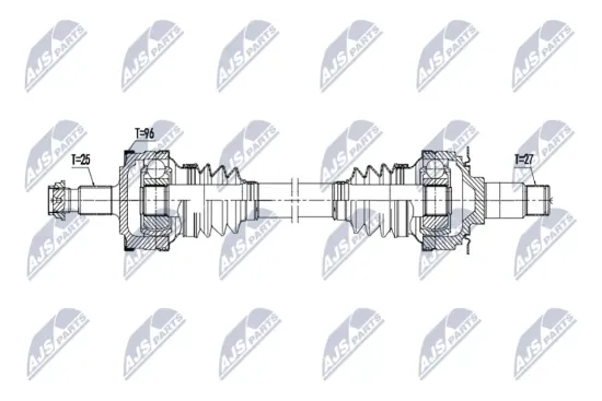 Antriebswelle Hinterachse links Hinterachse rechts NTY NPW-ME-212 Bild Antriebswelle Hinterachse links Hinterachse rechts NTY NPW-ME-212