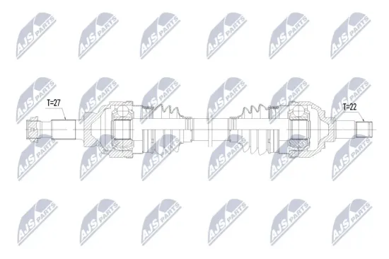Antriebswelle Hinterachse rechts NTY NPW-ME-215 Bild Antriebswelle Hinterachse rechts NTY NPW-ME-215