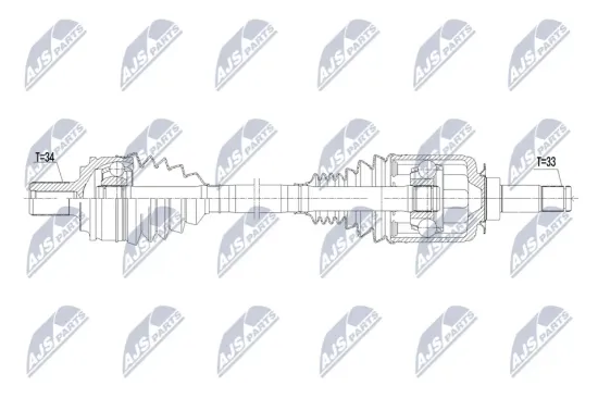 Antriebswelle Vorderachse links NTY NPW-ME-218 Bild Antriebswelle Vorderachse links NTY NPW-ME-218