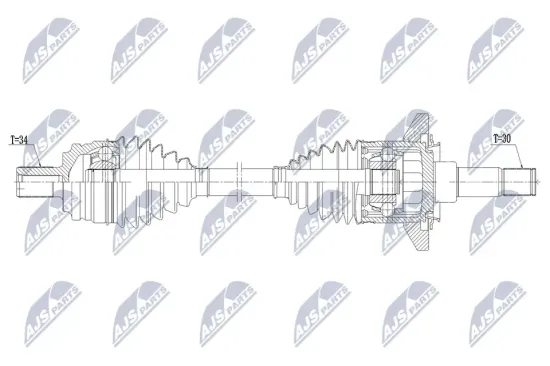 Antriebswelle Hinterachse links NTY NPW-ME-224 Bild Antriebswelle Hinterachse links NTY NPW-ME-224