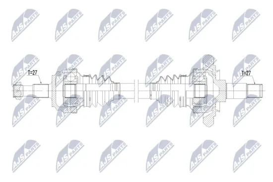 Antriebswelle Hinterachse links NTY NPW-ME-228 Bild Antriebswelle Hinterachse links NTY NPW-ME-228