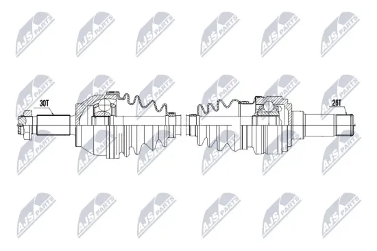 Antriebswelle Hinterachse links Hinterachse rechts NTY NPW-ME-230 Bild Antriebswelle Hinterachse links Hinterachse rechts NTY NPW-ME-230