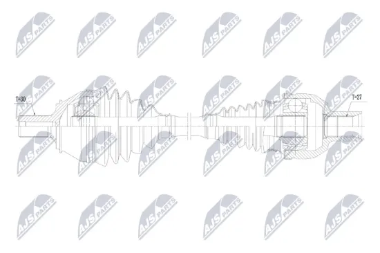 Antriebswelle Vorderachse rechts NTY NPW-ME-237 Bild Antriebswelle Vorderachse rechts NTY NPW-ME-237