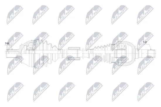 Antriebswelle Vorderachse links NTY NPW-ME-238 Bild Antriebswelle Vorderachse links NTY NPW-ME-238