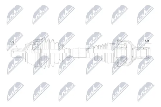 Antriebswelle Vorderachse rechts Vorderachse NTY NPW-ME-239 Bild Antriebswelle Vorderachse rechts Vorderachse NTY NPW-ME-239