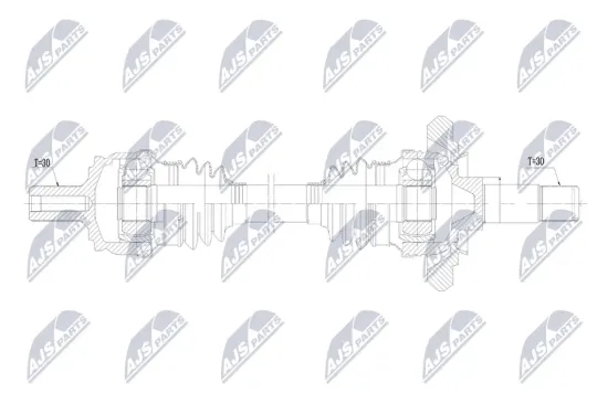Antriebswelle Hinterachse links NTY NPW-ME-243 Bild Antriebswelle Hinterachse links NTY NPW-ME-243
