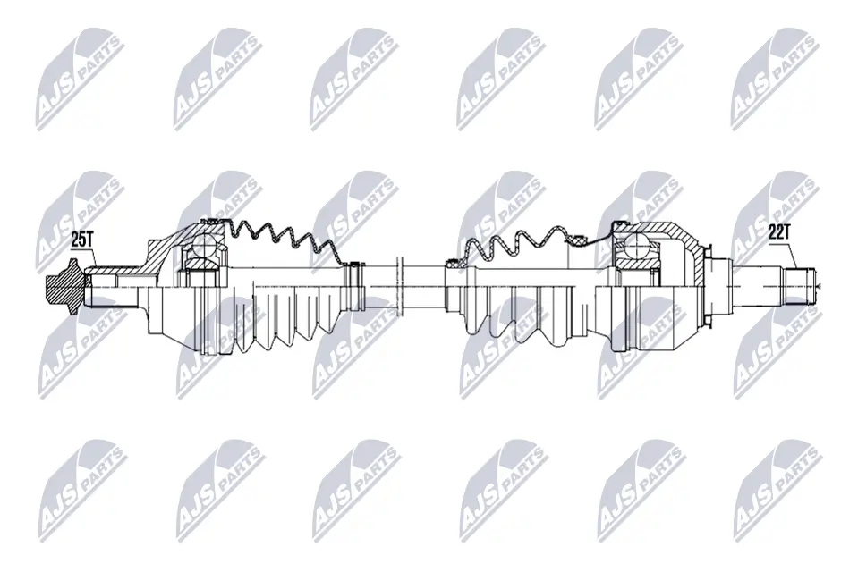 Antriebswelle Vorderachse links NTY NPW-ME-252