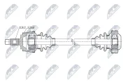 Antriebswelle Hinterachse links Hinterachse rechts NTY NPW-ME-255