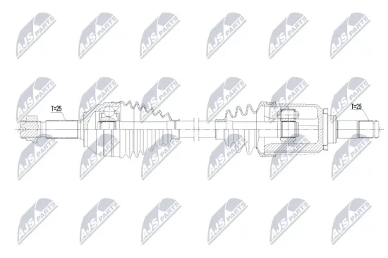 Antriebswelle Vorderachse links NTY NPW-MG-000 Bild Antriebswelle Vorderachse links NTY NPW-MG-000