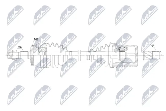 Antriebswelle Vorderachse links NTY NPW-MG-002 Bild Antriebswelle Vorderachse links NTY NPW-MG-002
