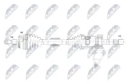 Antriebswelle Vorderachse rechts NTY NPW-MG-003