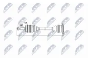 Antriebswelle Vorderachse rechts Vorderachse NTY NPW-MS-001