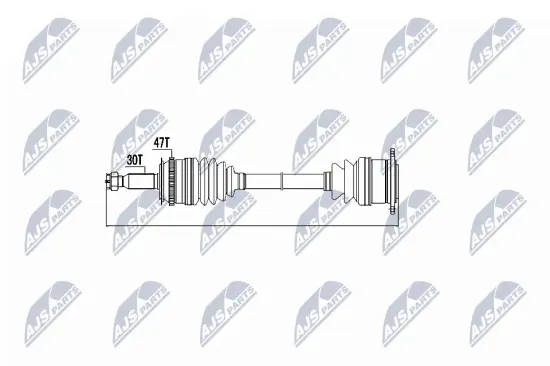 Antriebswelle Vorderachse rechts Vorderachse NTY NPW-MS-001 Bild Antriebswelle Vorderachse rechts Vorderachse NTY NPW-MS-001
