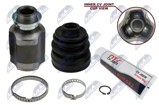 Gelenksatz, Antriebswelle Vorderachse links Vorderachse rechts radseitig getriebeseitig NTY NPW-MS-027 Bild Gelenksatz, Antriebswelle Vorderachse links Vorderachse rechts radseitig getriebeseitig NTY NPW-MS-027