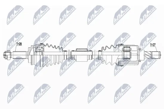 Antriebswelle Vorderachse rechts NTY NPW-MS-061 Bild Antriebswelle Vorderachse rechts NTY NPW-MS-061