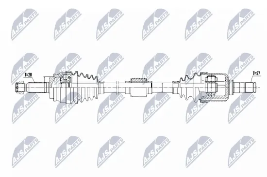 Antriebswelle Vorderachse rechts NTY NPW-MS-088 Bild Antriebswelle Vorderachse rechts NTY NPW-MS-088