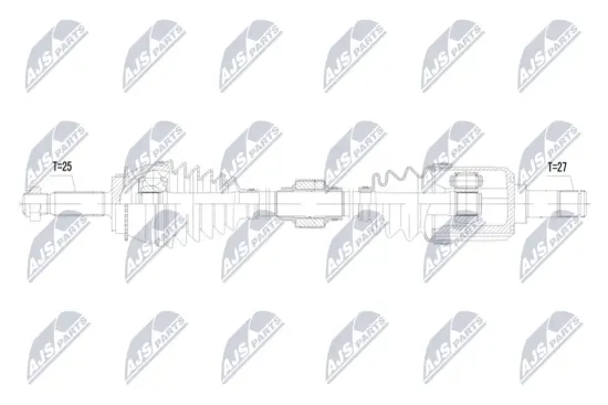 Antriebswelle Vorderachse links NTY NPW-MS-098 Bild Antriebswelle Vorderachse links NTY NPW-MS-098