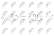 Antriebswelle Vorderachse rechts NTY NPW-MS-122