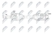 Antriebswelle Vorderachse rechts NTY NPW-MS-130