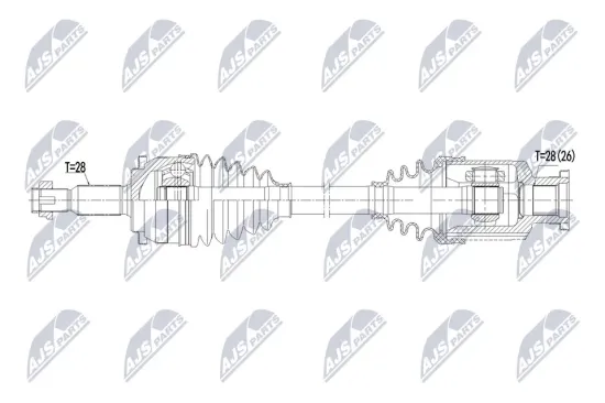 Antriebswelle Vorderachse links NTY NPW-MS-131 Bild Antriebswelle Vorderachse links NTY NPW-MS-131