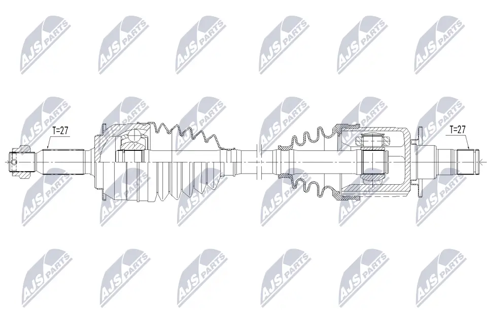 Antriebswelle Hinterachse links NTY NPW-MS-137